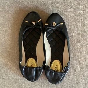 black Michael Kors flats